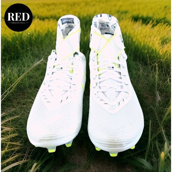 Under Armour UA Highlight MC Football Cleats 3023716-106 White - Men's Size 13 - Picture 4 of 14